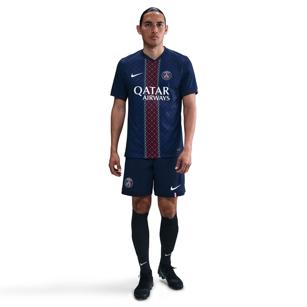 Nike Men's Dembele Paris Saint-Germain Authentic Home Jersey 25/26 w/ Champions League Patches (Navy)