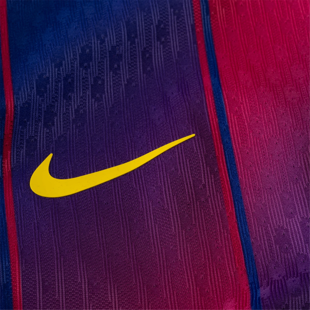 Nike Barcelona Authentic Pau Cubarsi Home Jersey w/ La Liga Champion Patches 25/26 (Deep Royal Blue/Midwest Gold)