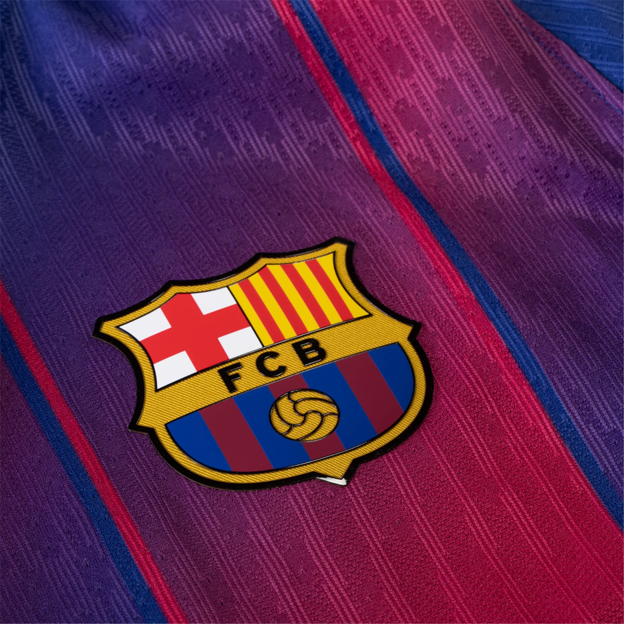 Nike Barcelona Authentic Home Jersey w/ Champions League Patches 25/26 (Deep Royal Blue/Midwest Gold)