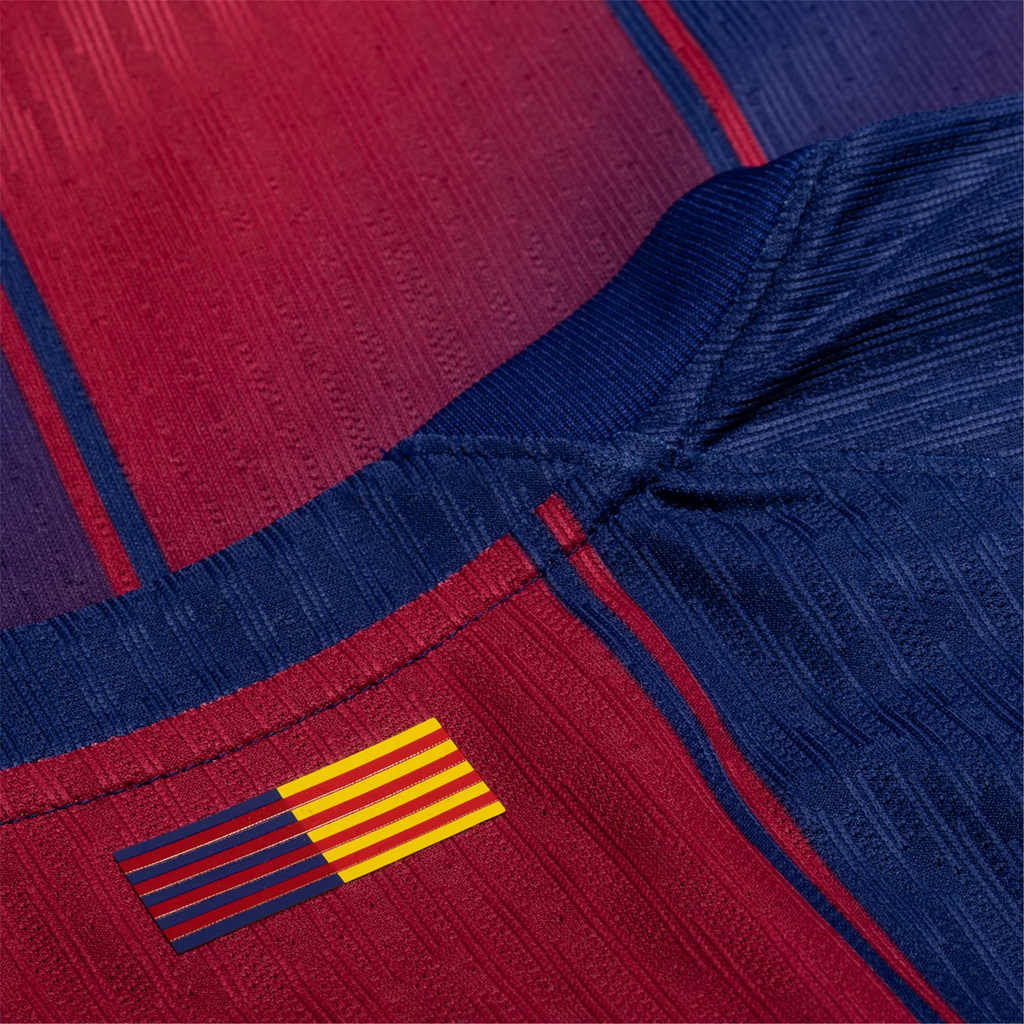 Nike Barcelona Authentic Dani Olmo Home Jersey w/ La Liga Champion Patches 25/26 (Deep Royal Blue/Midwest Gold)