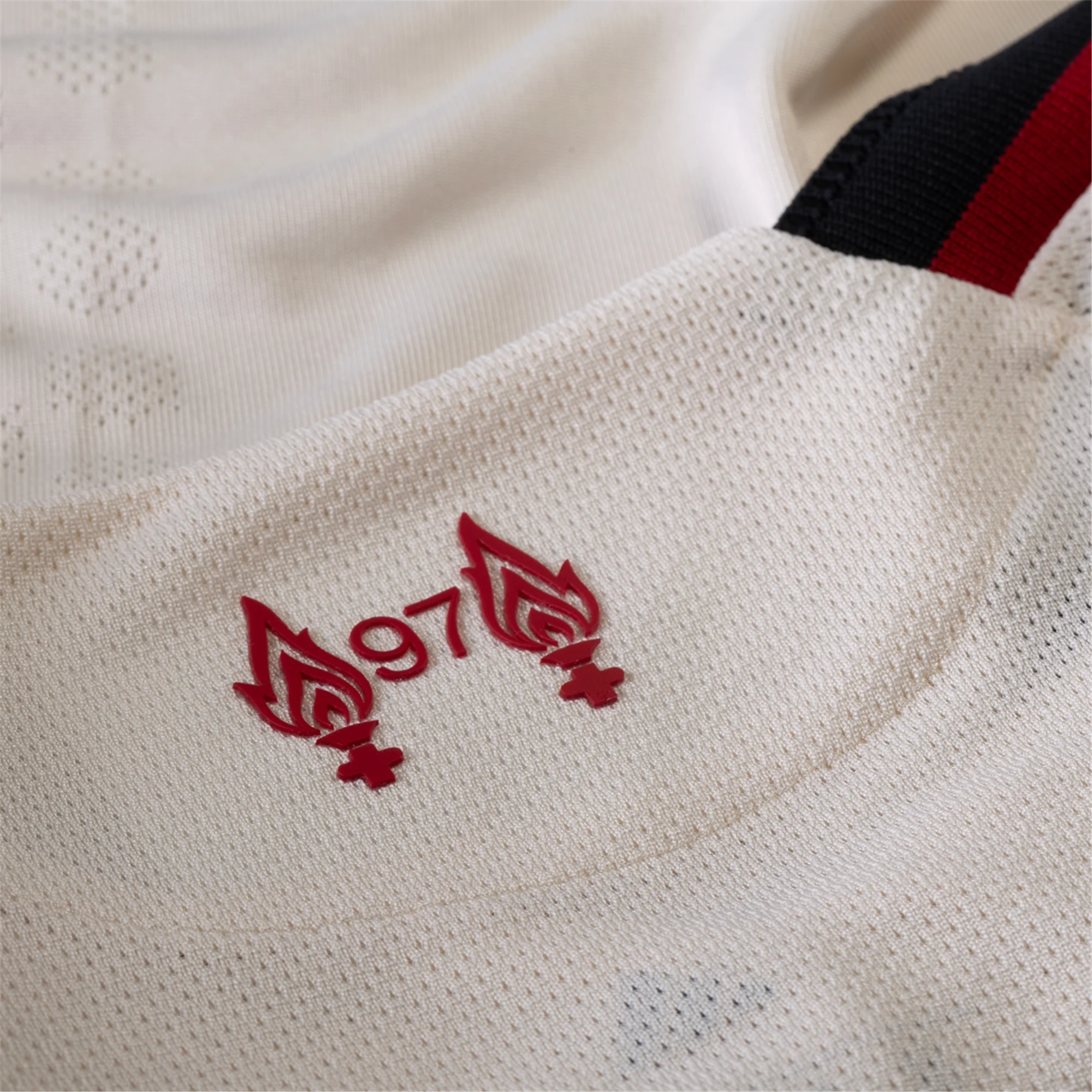 adidas Men's Liverpool Authentic Mohamed Salah Away Jersey w/ Champions League Patches 25/26 (Wonder White)