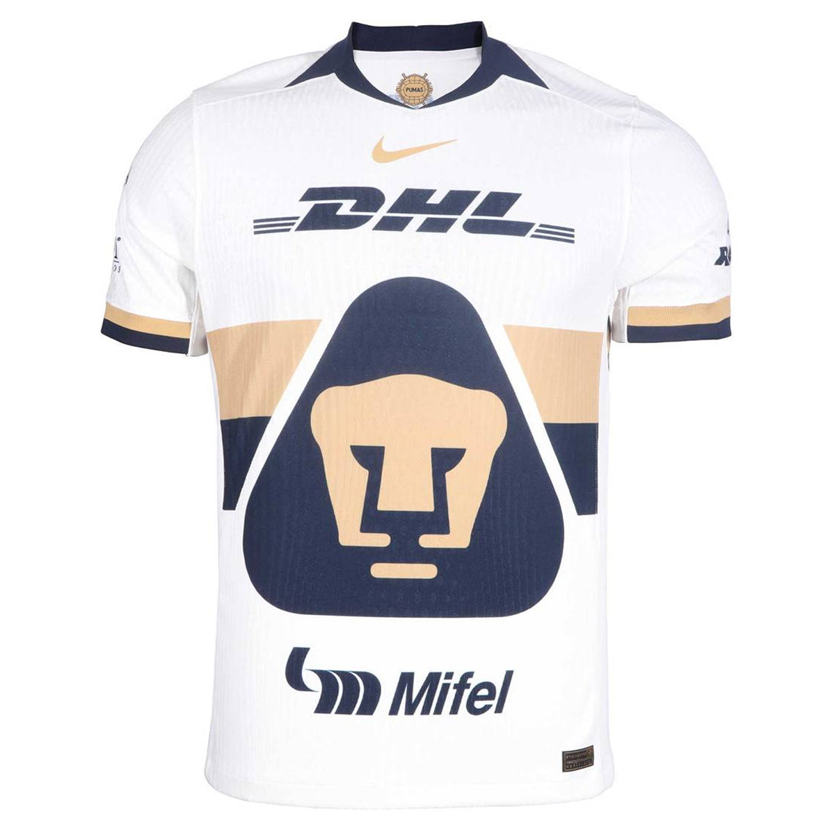 Nike Pumas UNAM Authentic Home Jersey 25/26 (Sail/Obsidian/Club Gold)