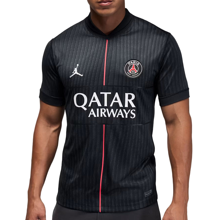 Nike Men's Paris Saint Germain x Jordan PSG 4th Jersey 25/26 (Off Noir/Black/Pearl Pink)