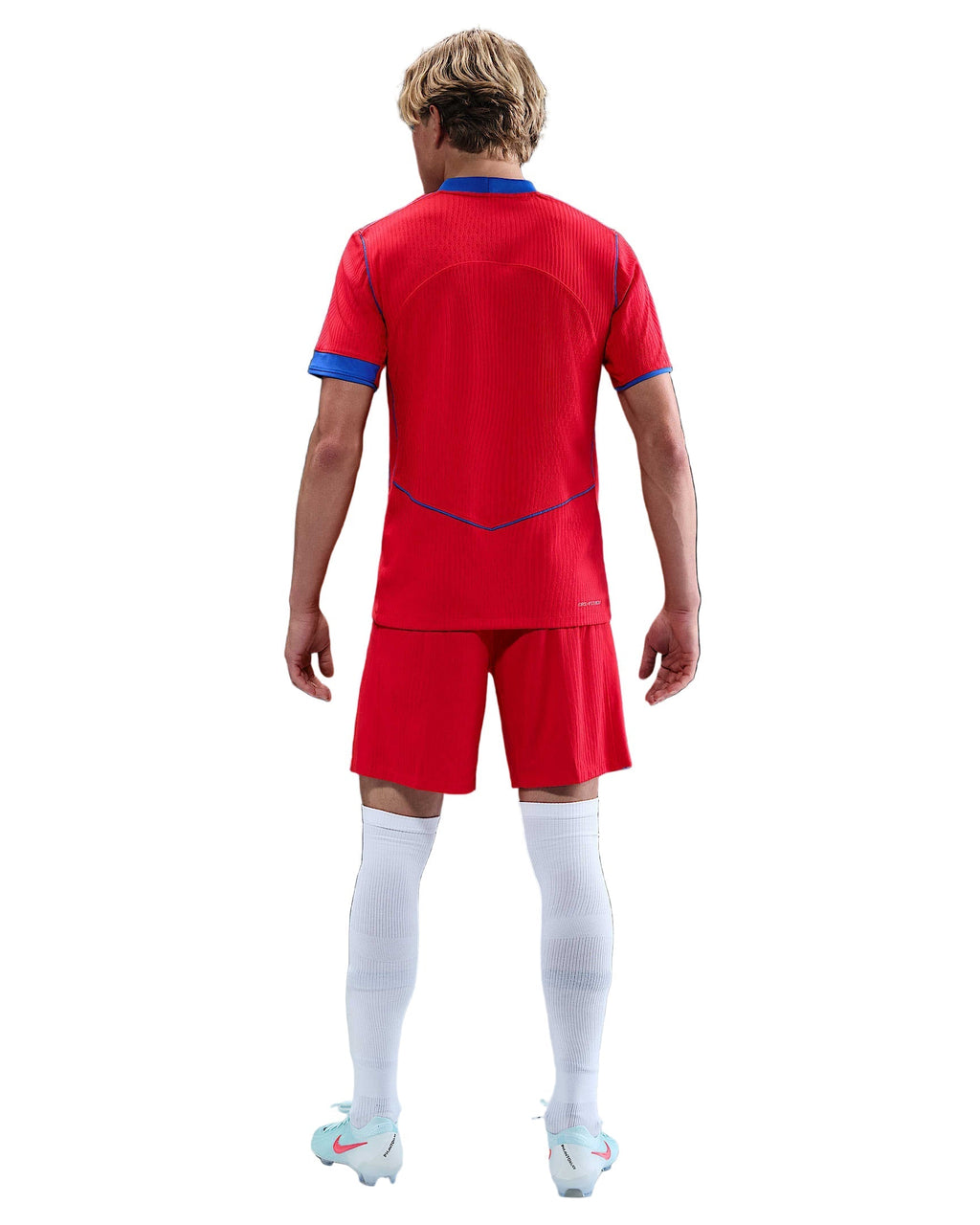 Nike Men's Paris Saint-Germain Authentic João Neves Third Jersey w/ Champions League Patches 25/26 (Sport Red/Hyper Royal)