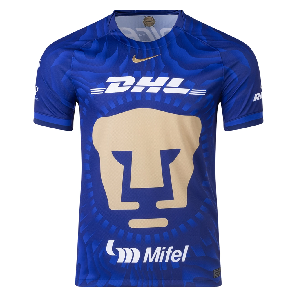 Nike Pumas UNAM 25/26 Away Jersey (Deep Royal Blue/Club Gold)