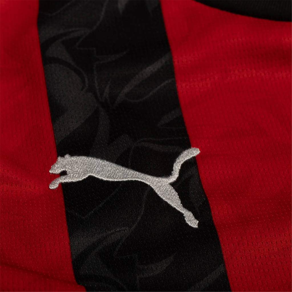 Puma Gabbia Men's AC Milan Home Jersey w/ Champions League Patches 25/26 (Red/Black)