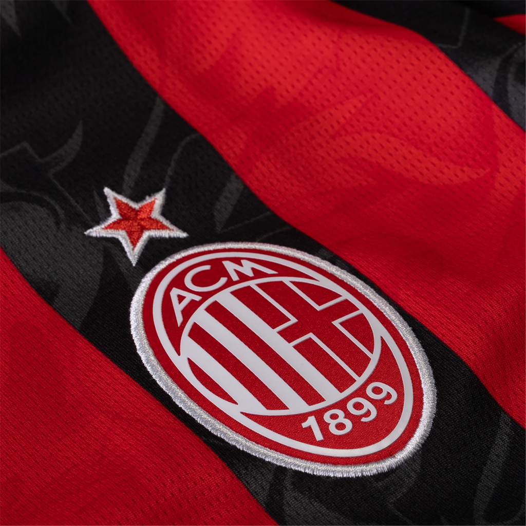 Puma AC Milan Luka Modric Home Jersey w/ Serie A Patch 25/26 (Red/Black)