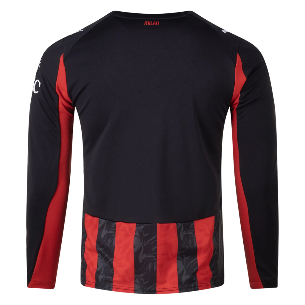 Puma AC Milan Long Sleeve Home Jersey 25/26 (Red/Black)