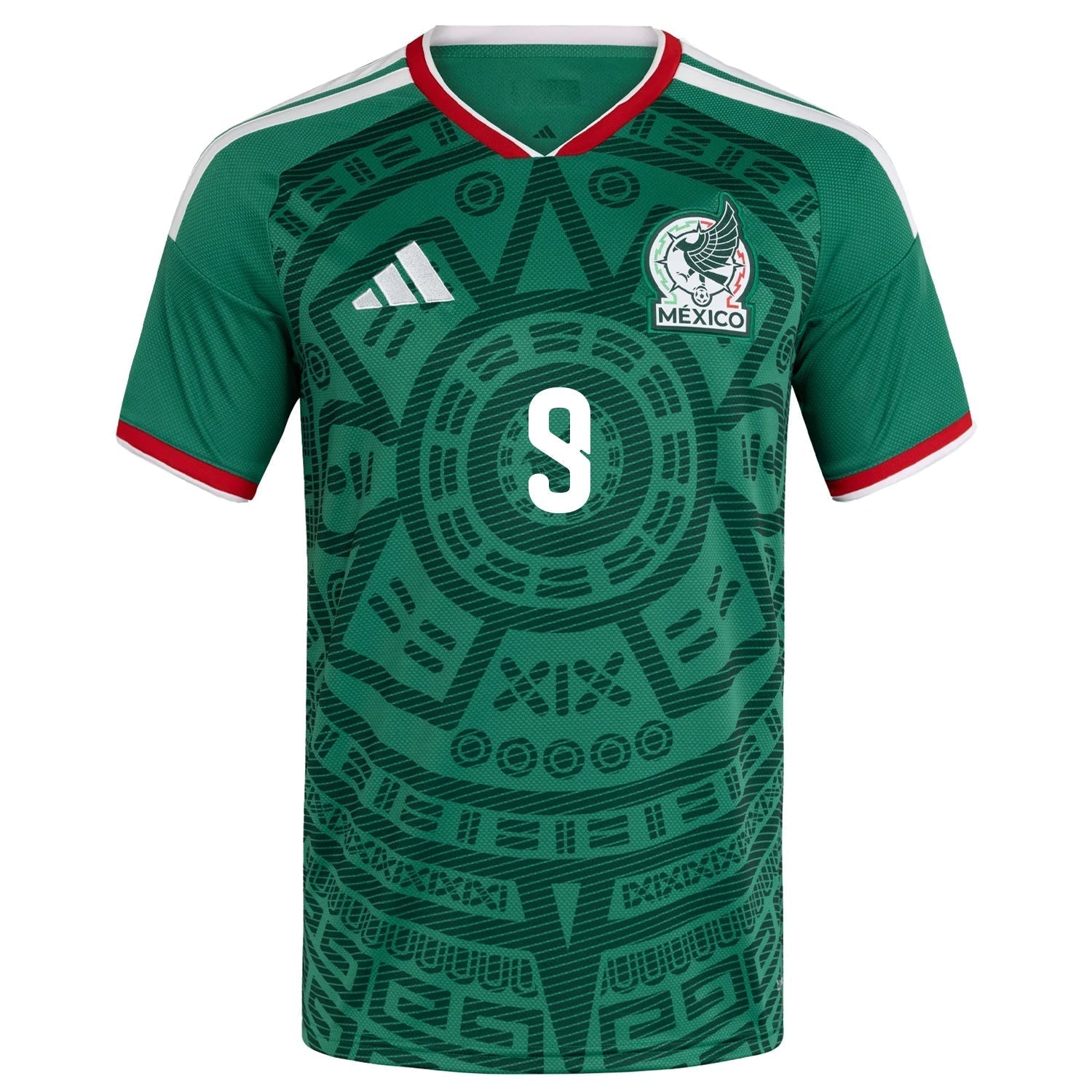 adidas Men's Raul Jimenez Mexico Home 2026 World Cup Jersey (Bold Green)