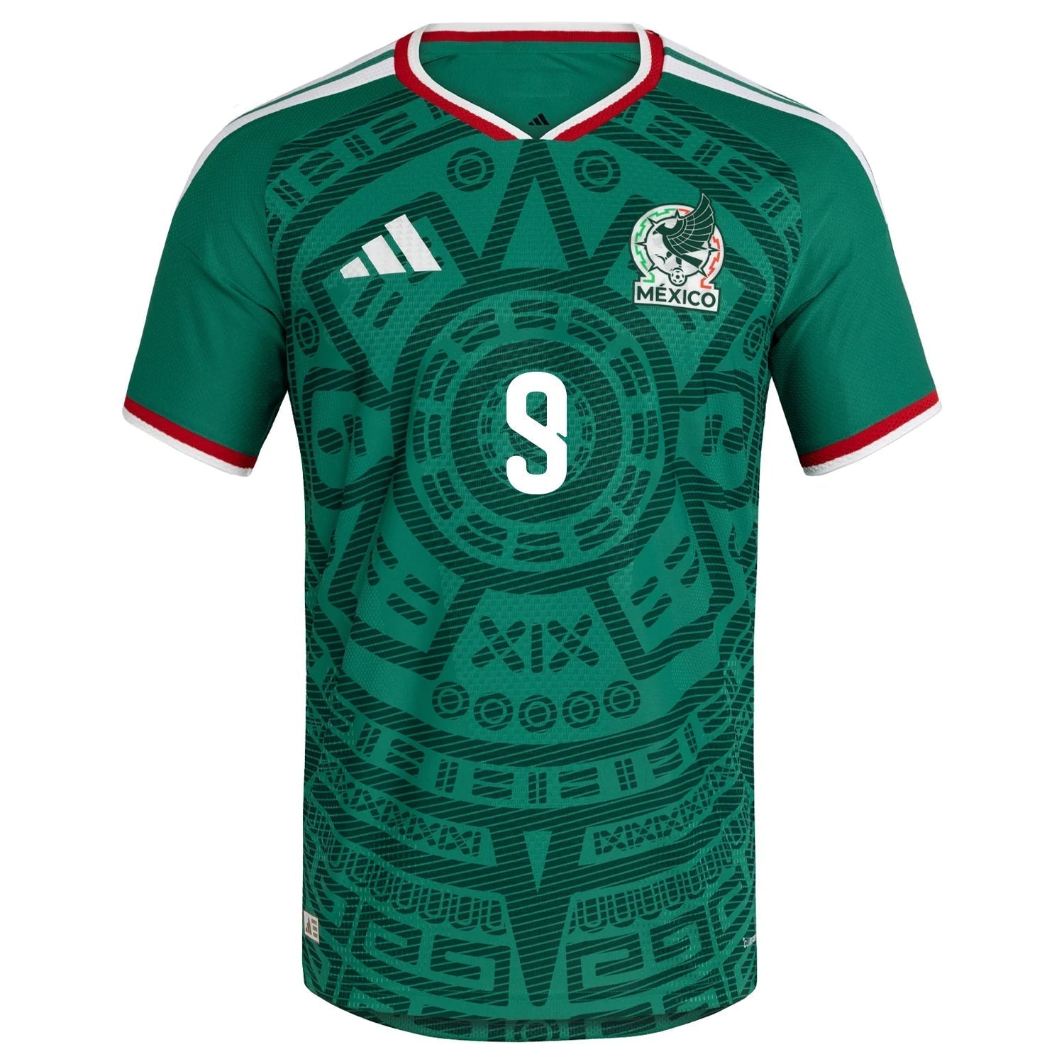 adidas Men's Raúl Jiménez Mexico Authentic Home 2026 World Cup Jersey (Bold Green)