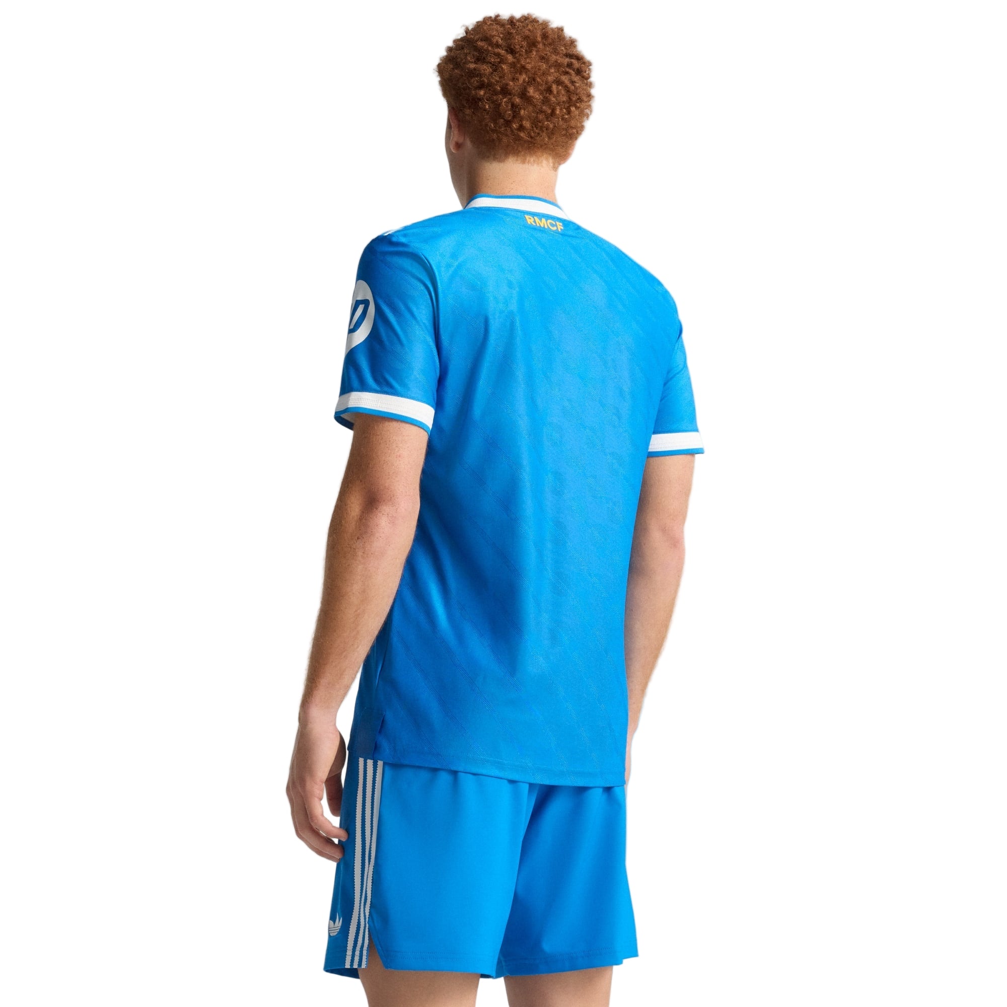 adidas Men's Camavinga Real Madrid 25/26 Authentic Third Jersey w/ Champions League Patches (Blue)