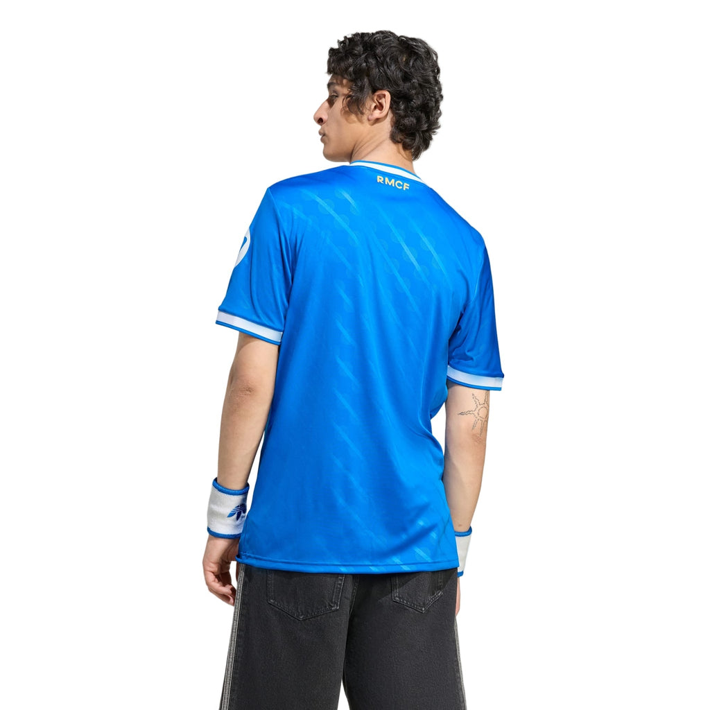 adidas Gonzalo Men's Real Madrid Third Jersey 25/26 w/ Champions League Patches (Blue/White)