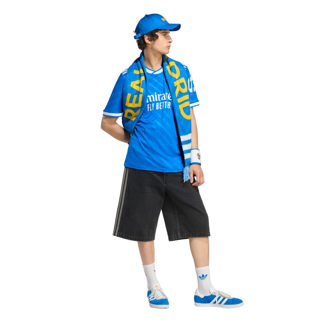 adidas Rodrygo Men's Real Madrid Third Jersey 25/26 w/ Champions League Patches (Blue/White)