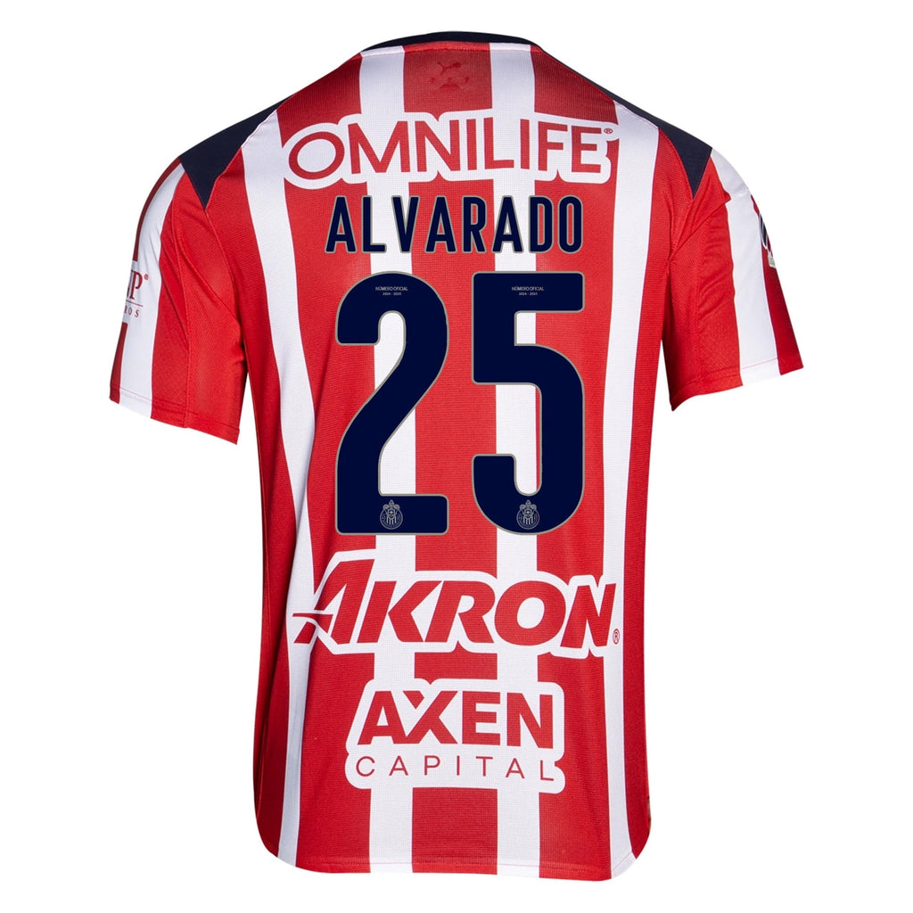 Puma Roberto Alvarado Men's Chivas De Guadalajara Home Jersey 25/26 (Puma Red/White)