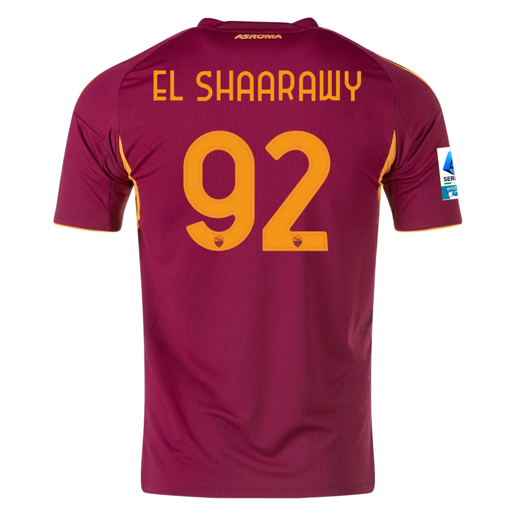 adidas Men's Roma Stephan El Shaarawy Home Jersey w/ Serie A Patch 25/26 (Burgundy)
