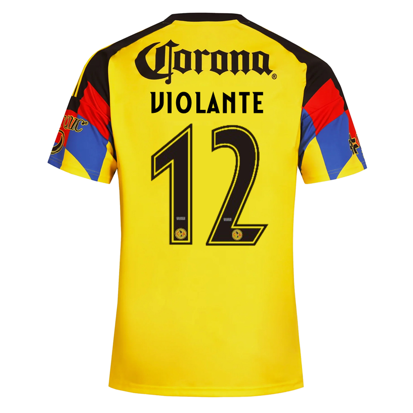 adidas Men's Violante Club America Home Jersey 25/26 (Yellow)