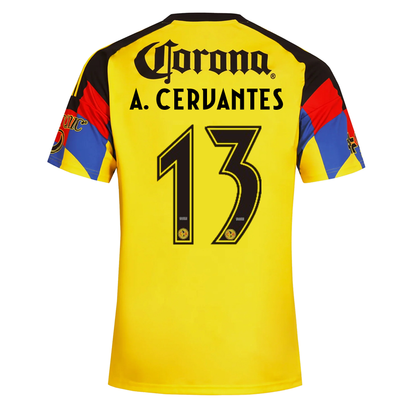 adidas Men's A. Cervantes Club America Home Jersey 25/26 (Yellow)