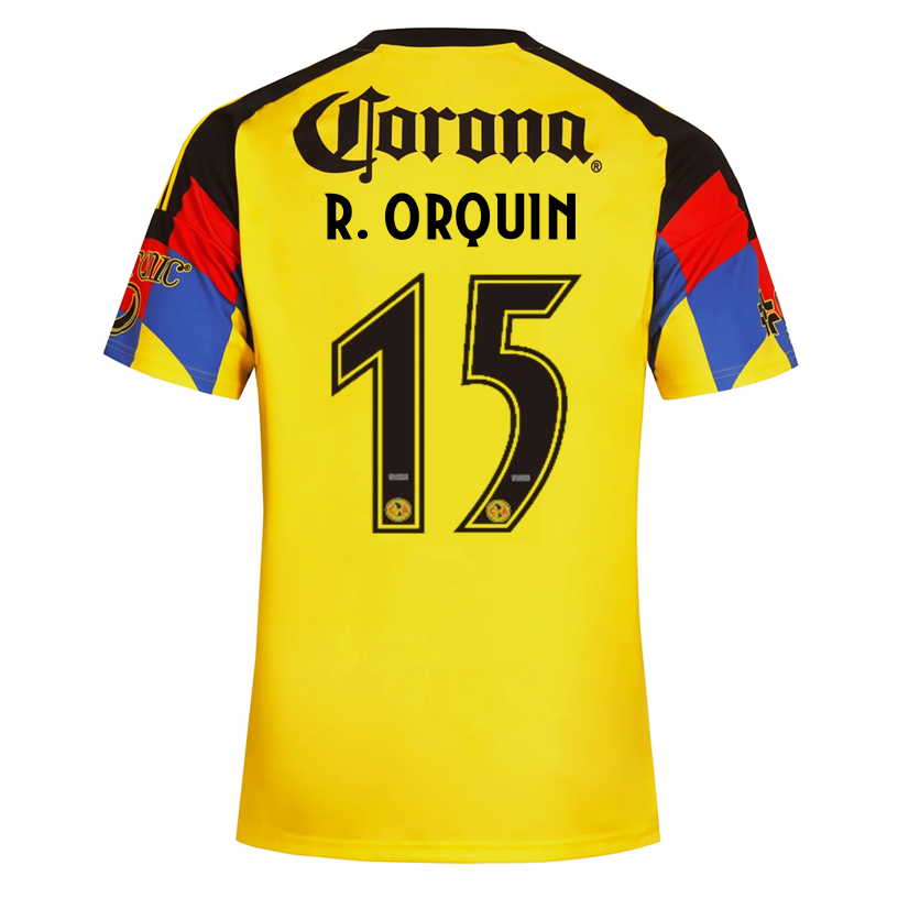 adidas Men's R. Orquin Club America Home Jersey 25/26 (Yellow)