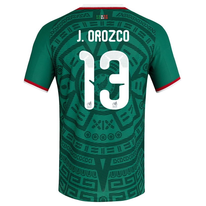adidas Men's J. Orozco Mexico Authentic Home 2026 World Cup Jersey (Bold Green)