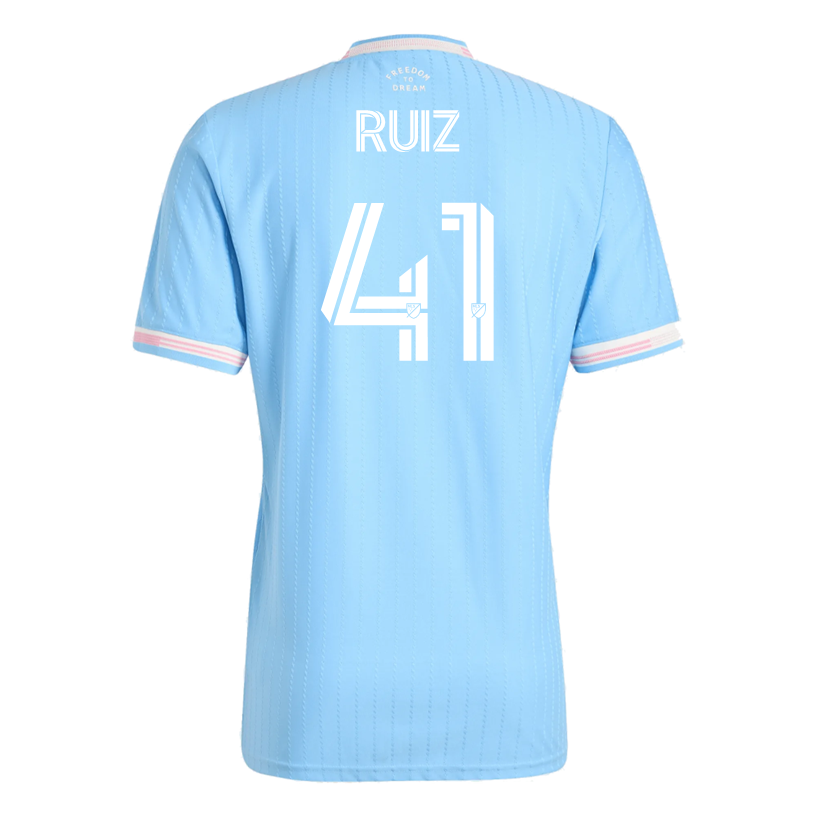 adidas Ruiz Inter Miami Authentic Third Jersey 25/26 (Blue/Pink)