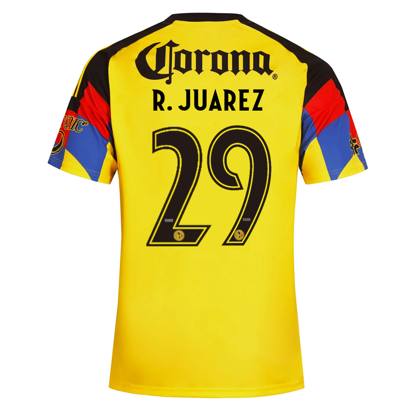 adidas Men's R. Juarez  Club America Home Jersey 25/26 (Yellow)