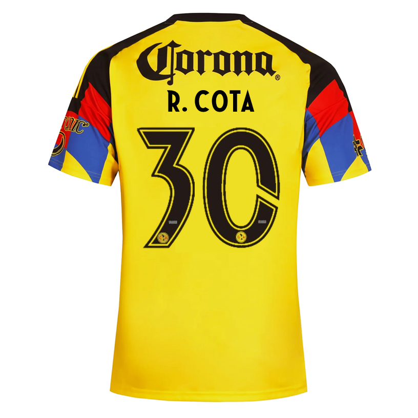 adidas Men's R. Cota  Club America Home Jersey 25/26 (Yellow)