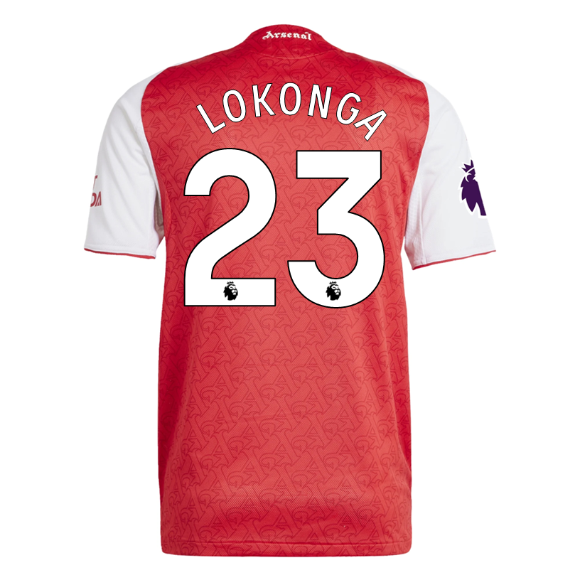 adidas Albert Lokonga Arsenal FC Authentic Home Jersey 25/26 w/ EPL Patch (Better Scarlet/White