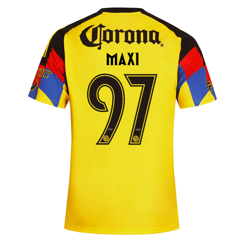 adidas Men's Maxi  Club America Home Jersey 25/26 (Yellow)
