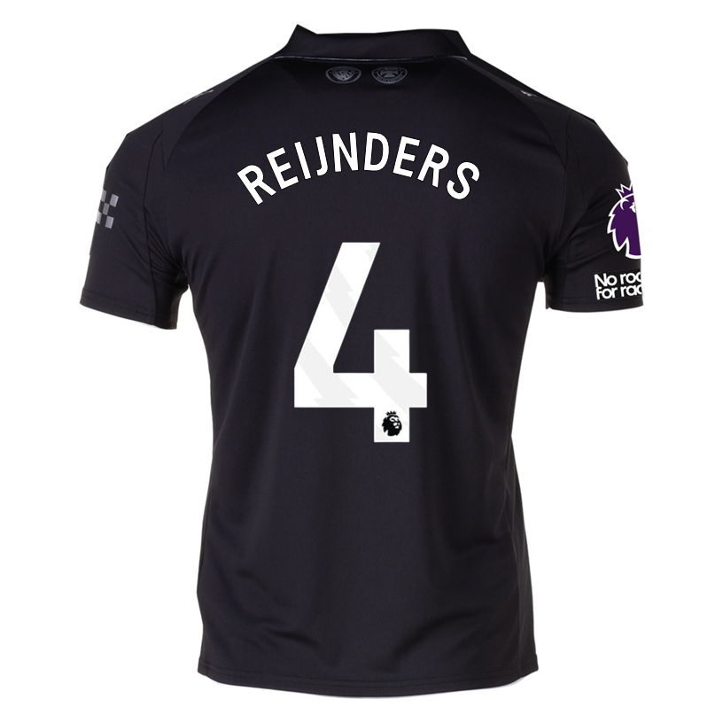 Puma Reijnders Men's Manchester City Away Jersey 25/26 w/ NRFR + EPL Patches (Puma Black)