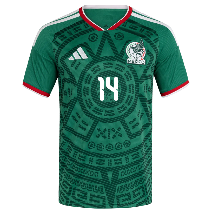 adidas Men's Chicharito Mexico Authentic Home 2026 World Cup Jersey (Bold Green)
