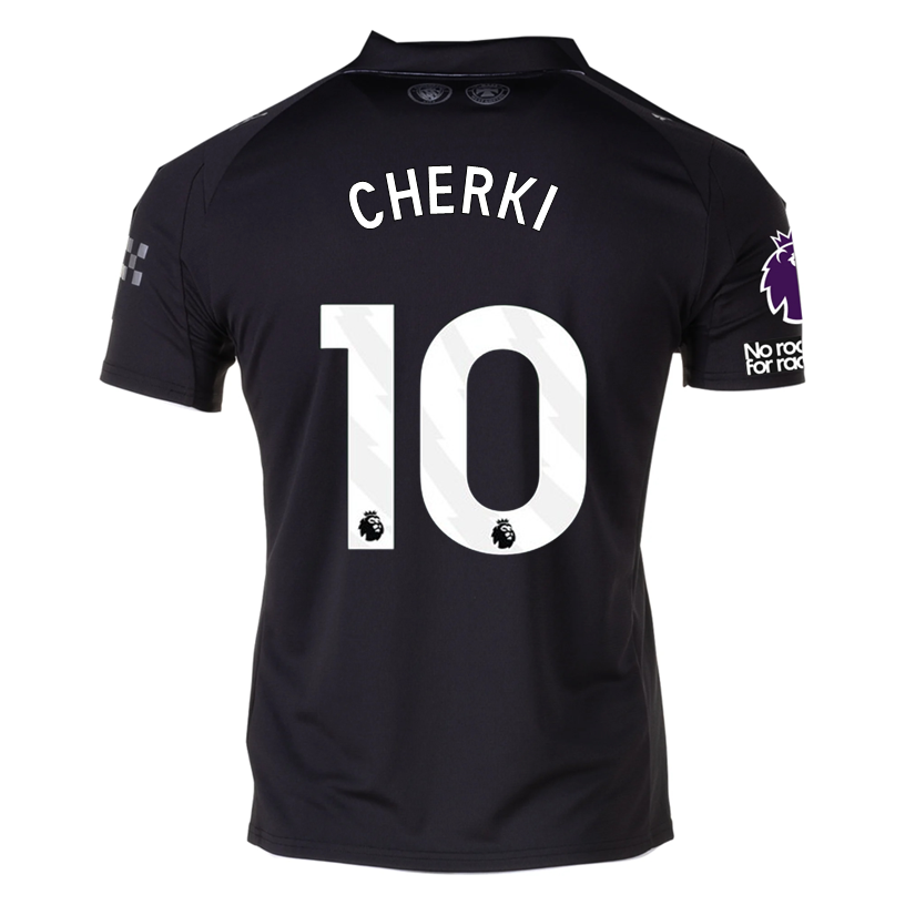 Puma Cherki Men's Manchester City Away Jersey 25/26 w/ NRFR + EPL Patches (Puma Black)