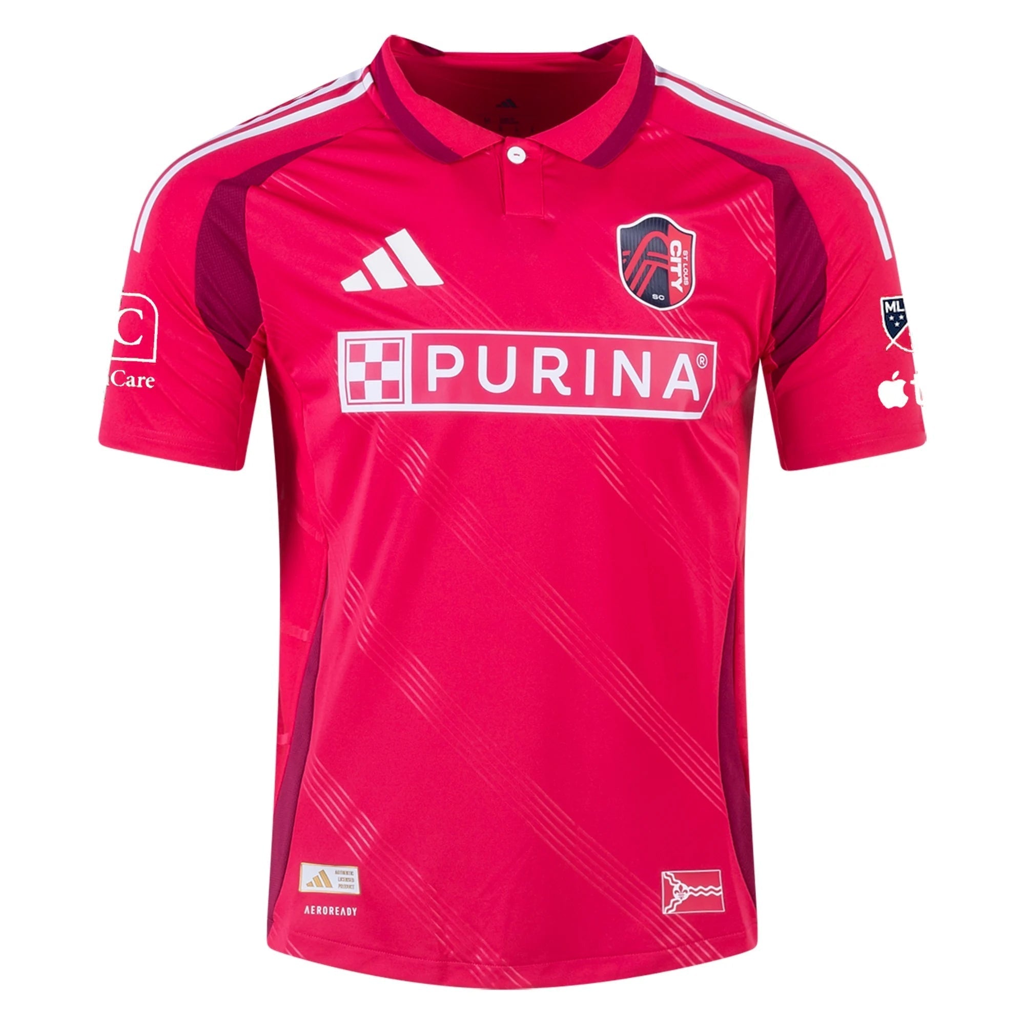 adidas Nökkvi Thórisson St. Louis FC Authentic Home Jersey 25/26 (Power Pink)