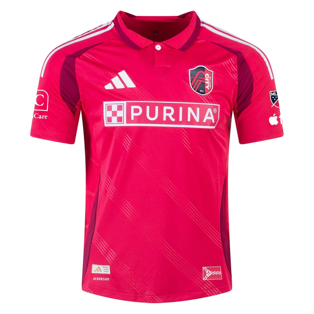 adidas Kyle Hiebert St. Louis FC Authentic Home Jersey 25/26 (Power Pink)