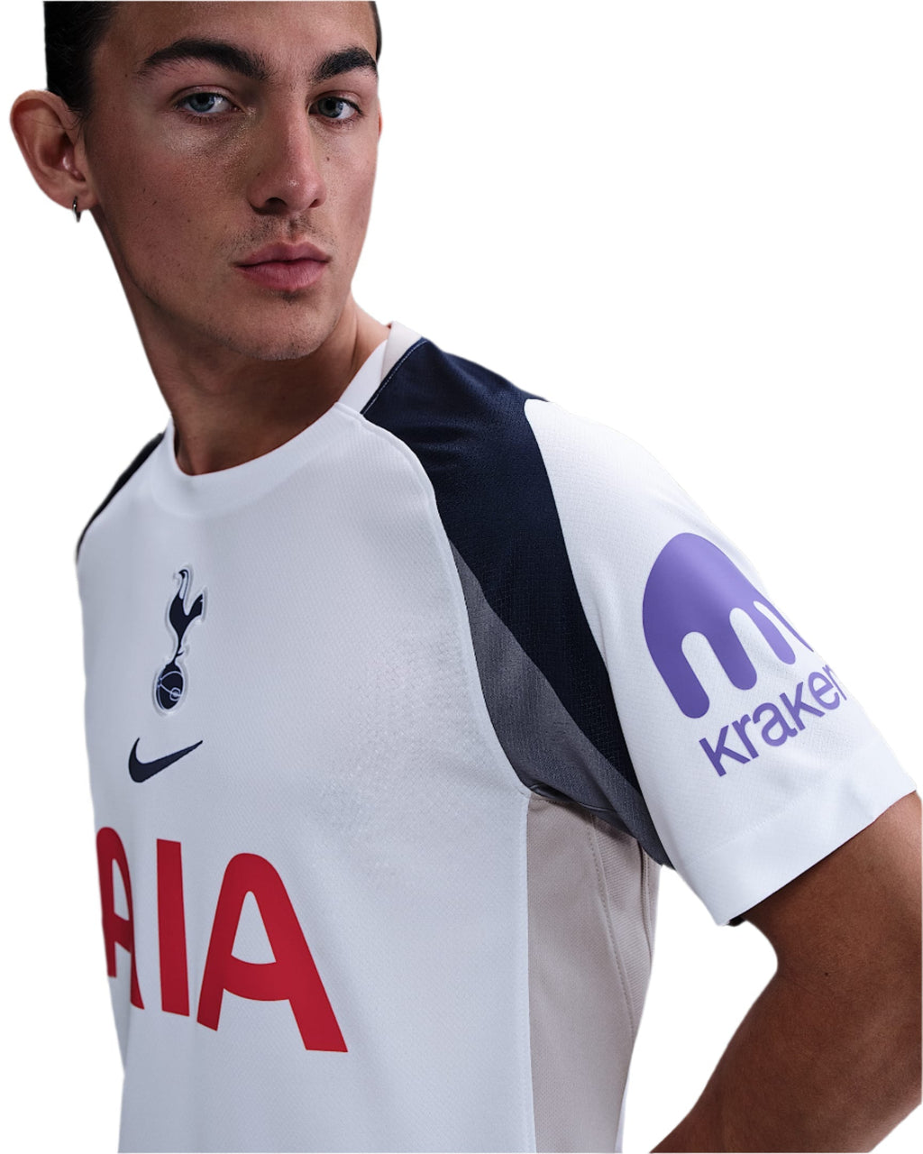 Nike P.M. Sarr Tottenham Hotspurs Home Jersey w/ EPL + No Room For Racism Patch 25/26 (White/Iron/Binary Blue)