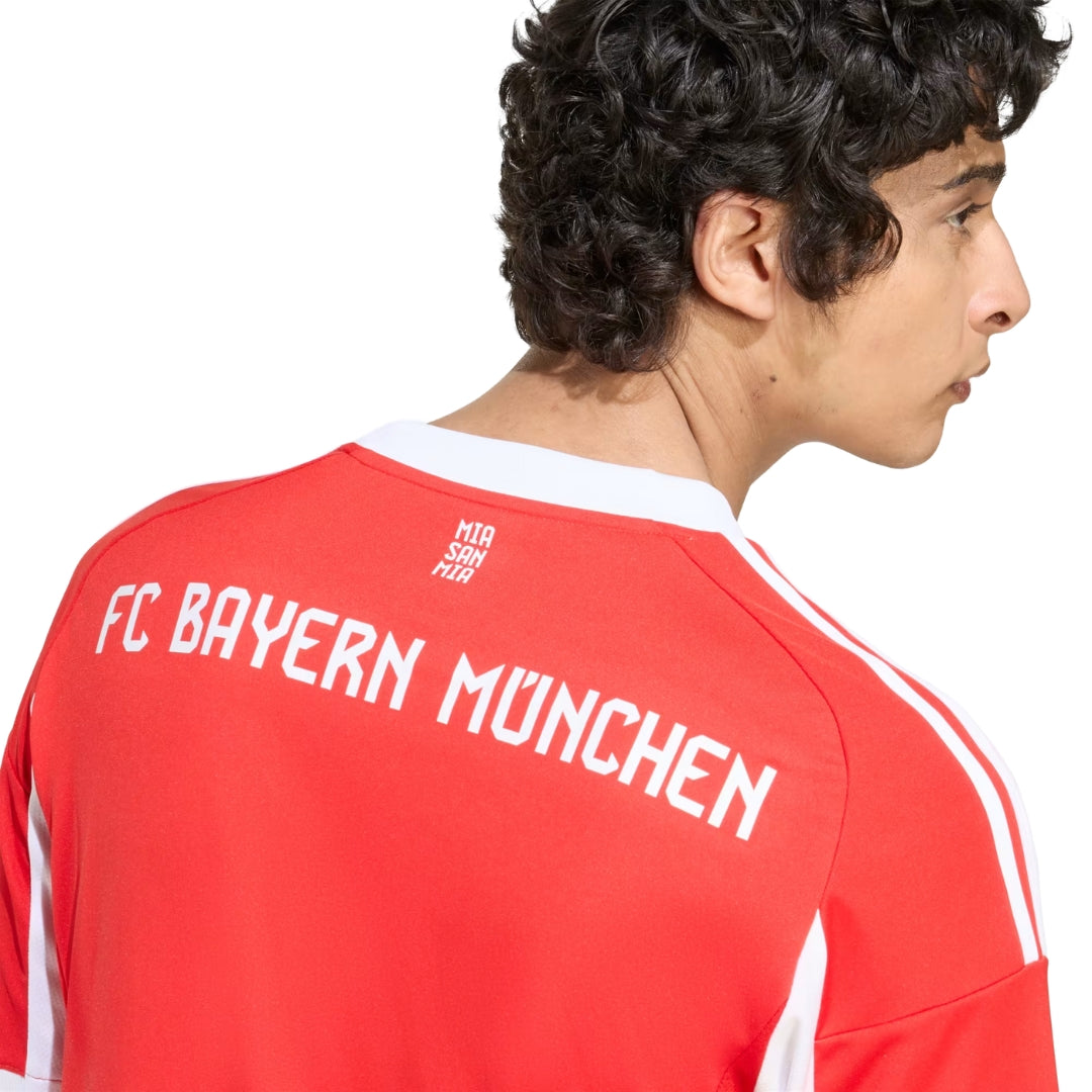 adidas Bayern Munich Goretzka Home Jersey w/ Champions League Patches 25/26 (Red)