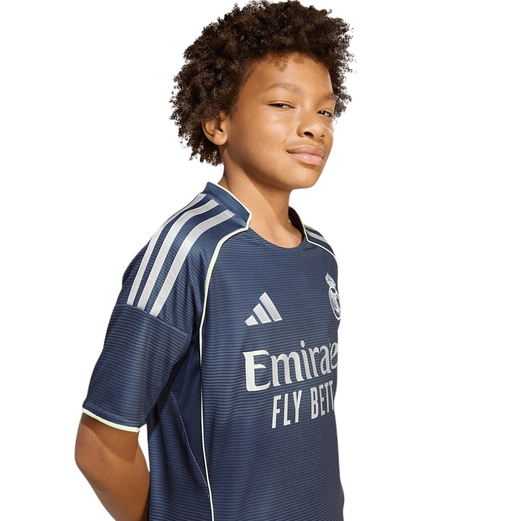 adidas Youth Real Madrid Kylian Mbappe Away Jersey 25/26 (Legend Ink)