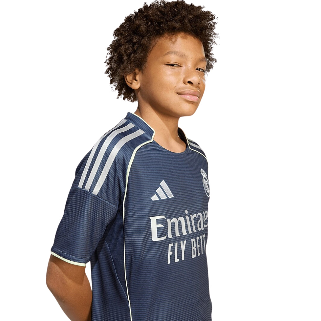 adidas Youth Real Madrid Kylian Mbappe Away Jersey 25/26 (Legend Ink)