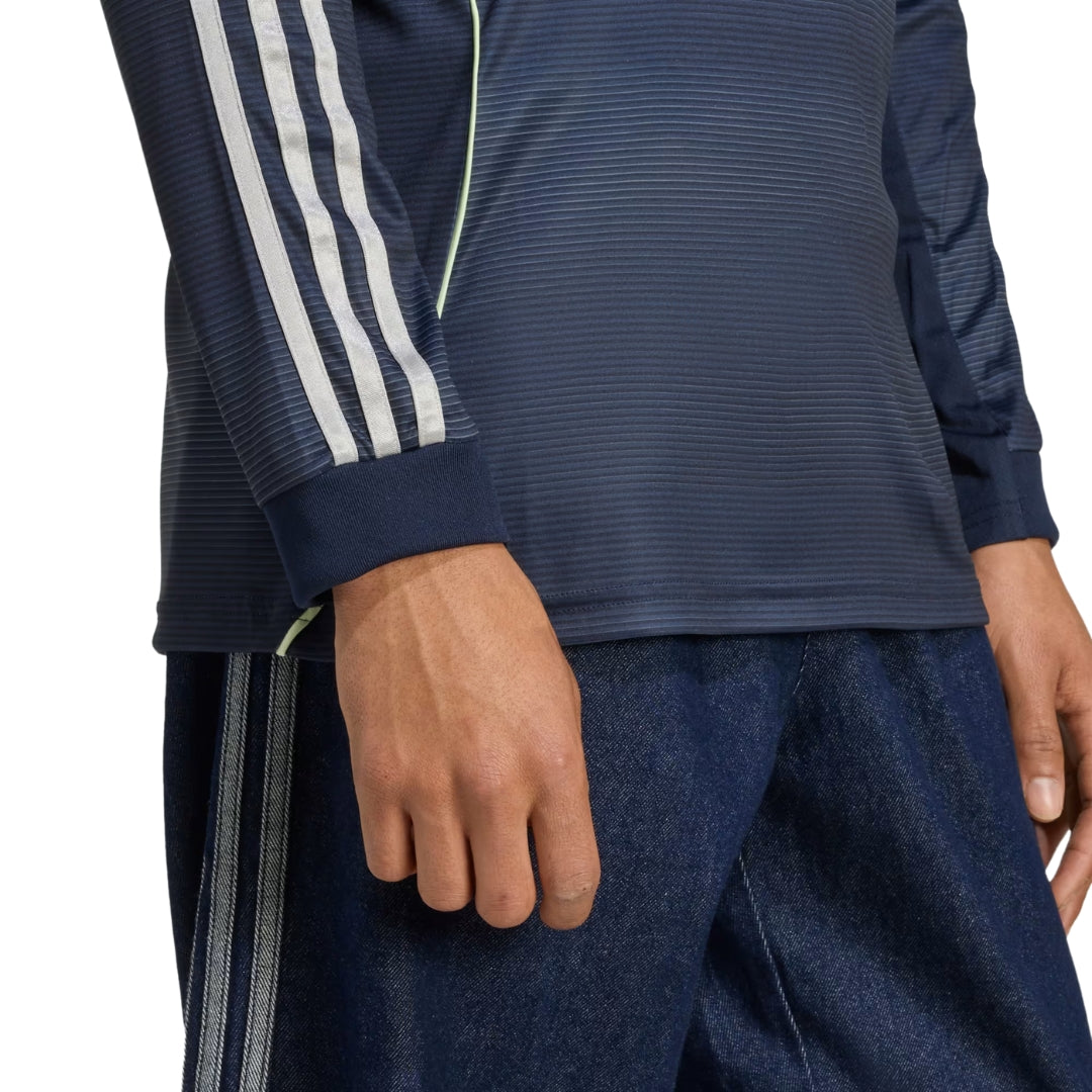 adidas Real Madrid Carvajal Long Sleeve Away Jersey w/ Champions League Patches 25/26 (Legend Ink)