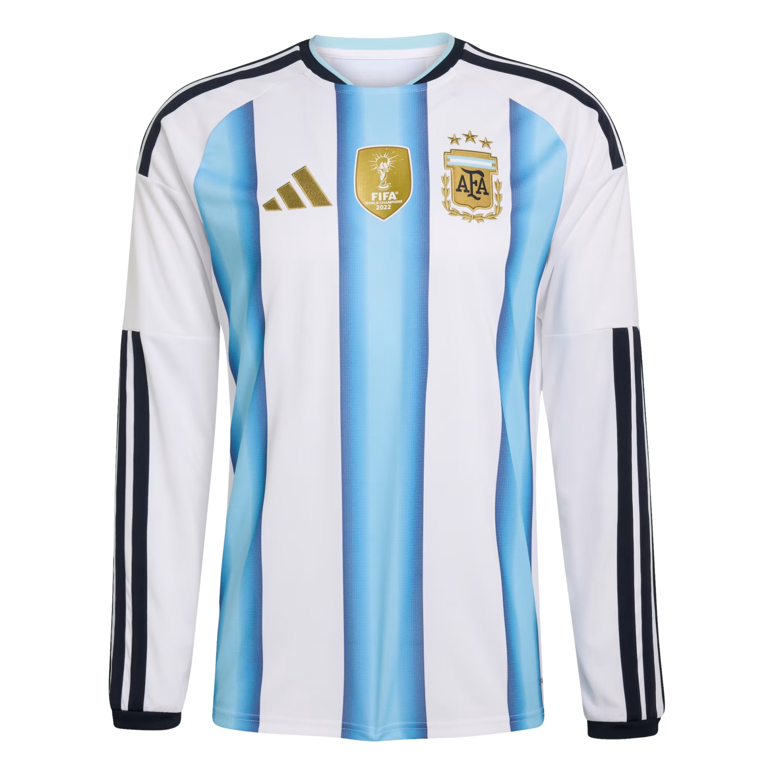 adidas Men's Argentina Long Sleeve Home Jersey 2026 (White/Icey Blue/Light Blue)