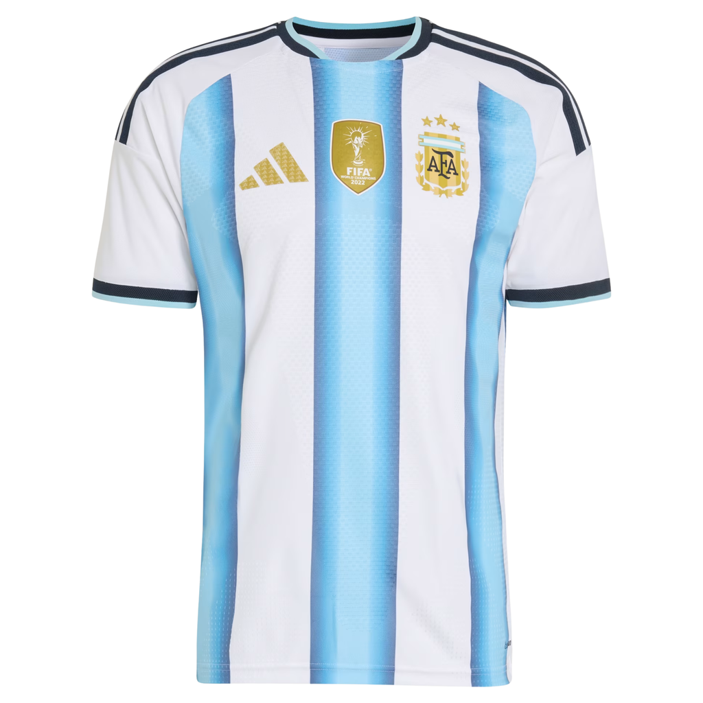 adidas Men's Argentina Match Authentic Player 2026 Home Jersey (White/Icy Blue)