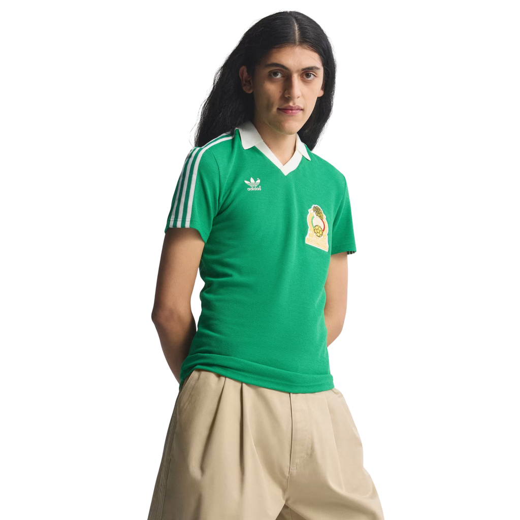 adidas Men's Mexico 86 Retro Football Jersey (Green)