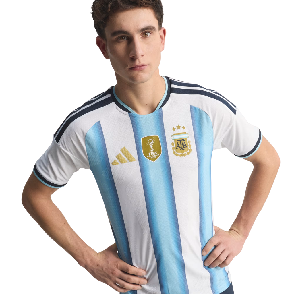 adidas Men's Argentina Match Authentic Player 2026 Home Jersey (White/Icy Blue)