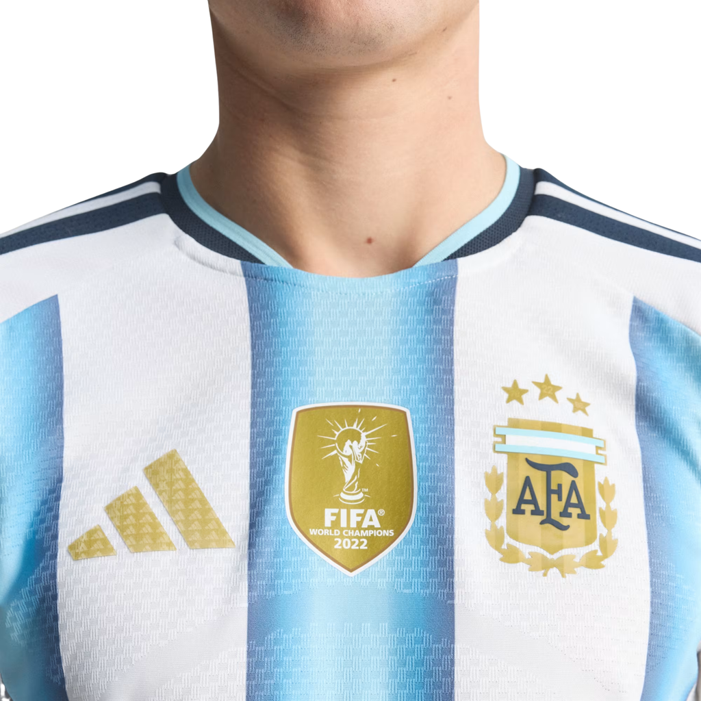 adidas Men's Argentina Match Authentic Player 2026 Home Jersey (White/Icy Blue)
