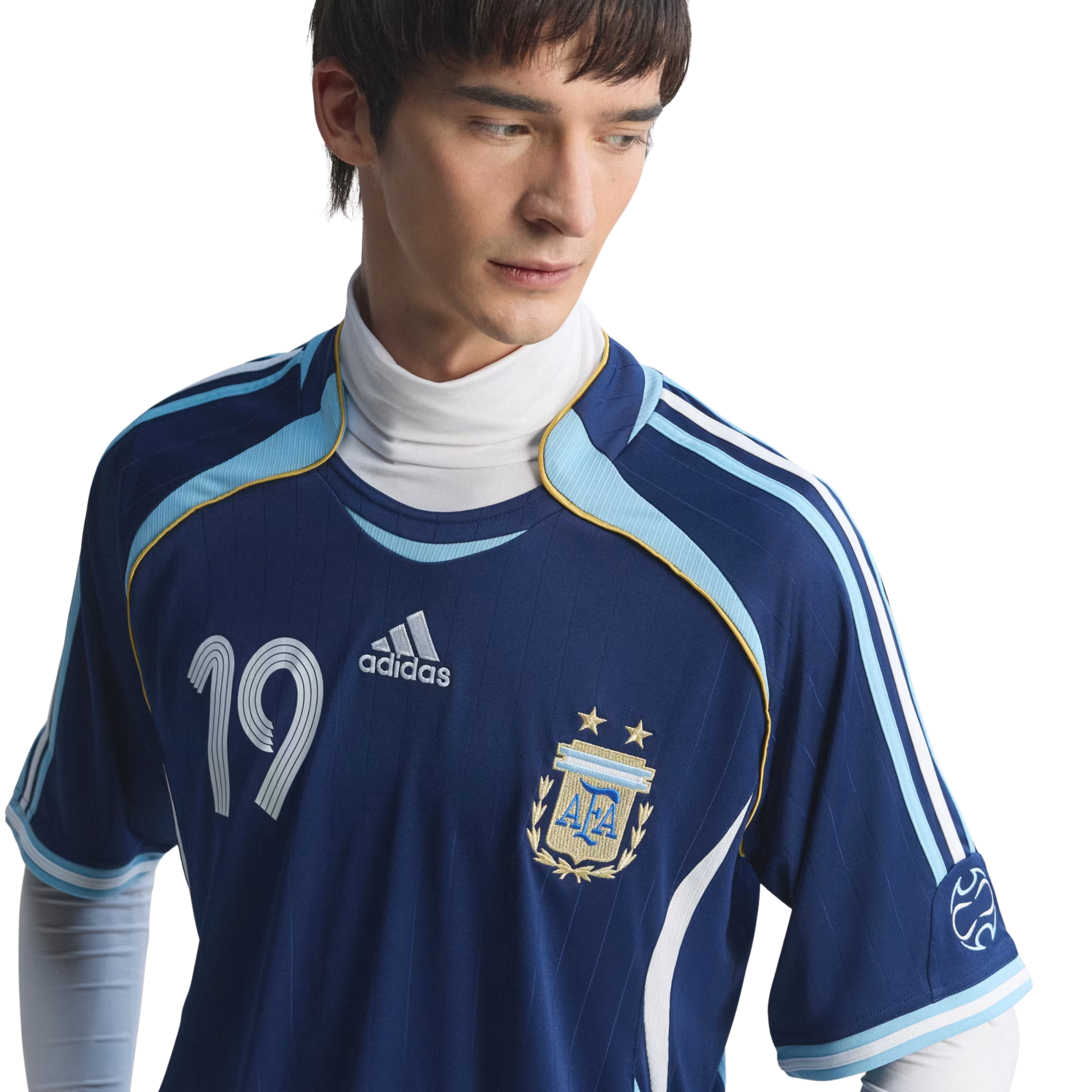 adidas Men's Argentina Lionel Messi 2006 Away Jersey (Dark Blue)
