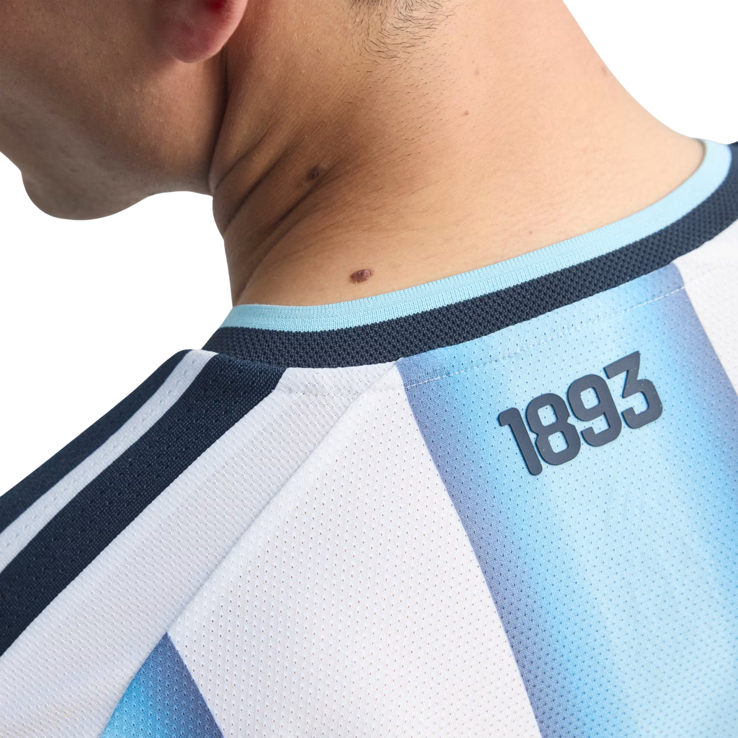 adidas Men's Argentina Match Authentic Player 2026 Home Jersey (White/Icy Blue)