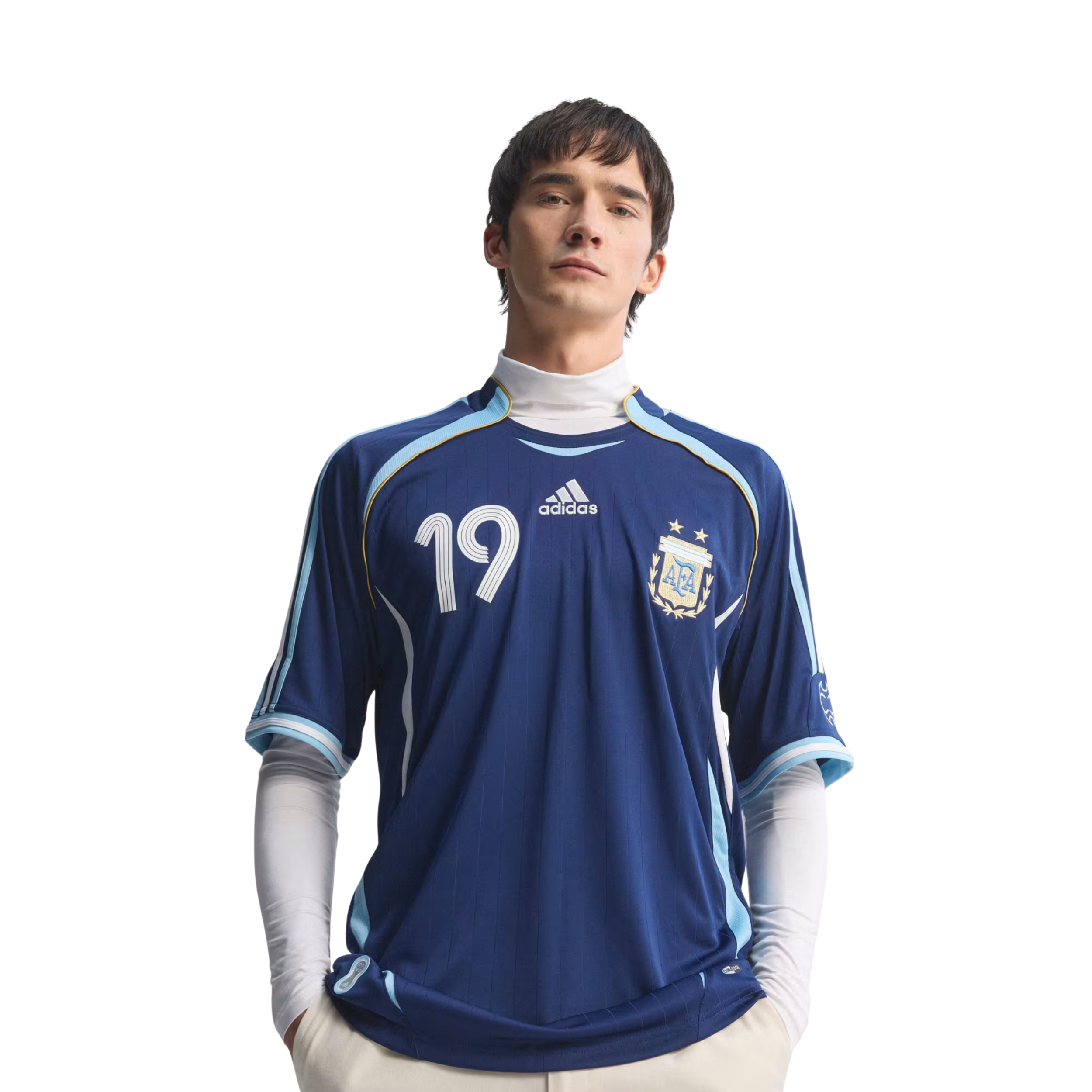 adidas Men's Argentina Lionel Messi 2006 Away Jersey (Dark Blue)