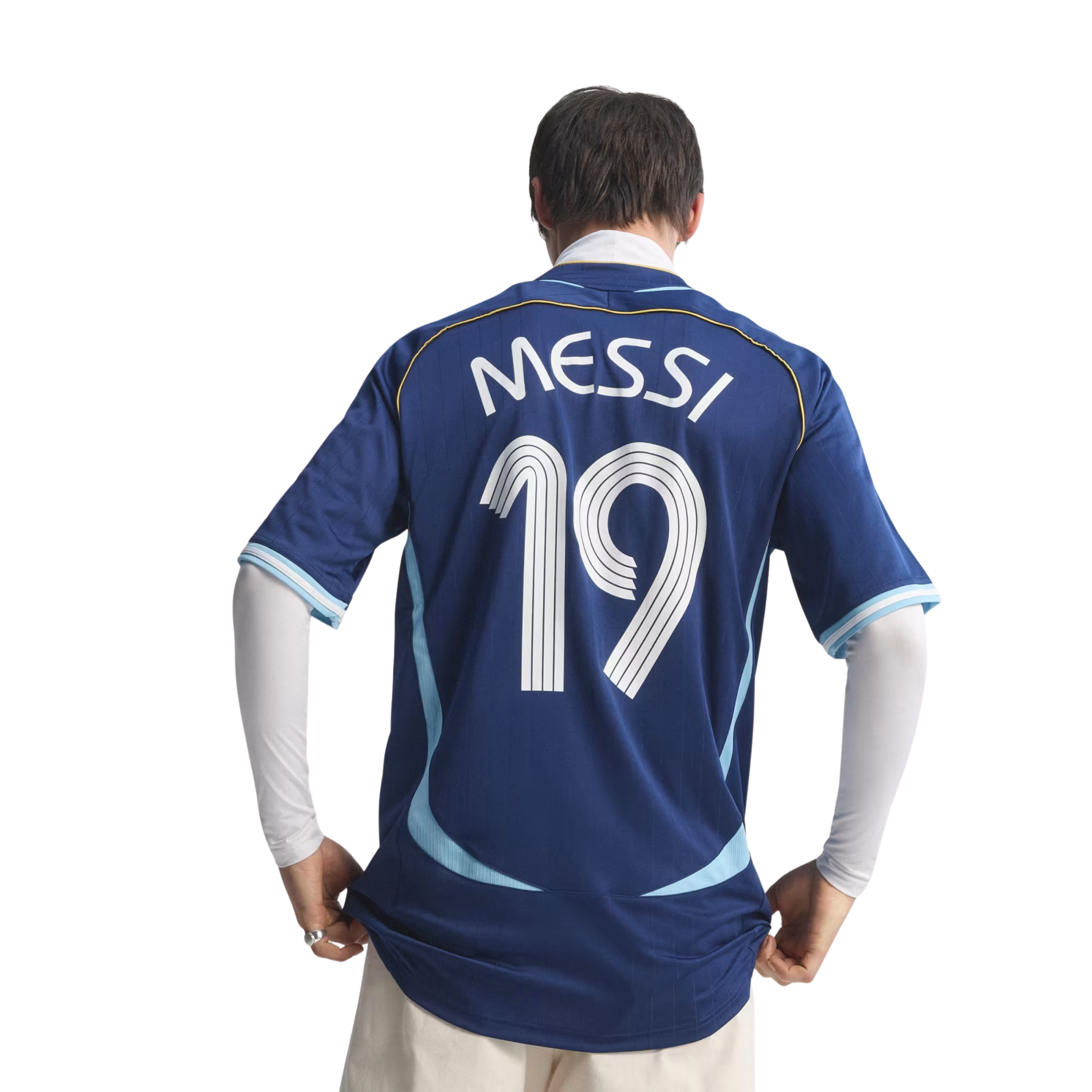 adidas Men's Argentina Lionel Messi 2006 Away Jersey (Dark Blue)