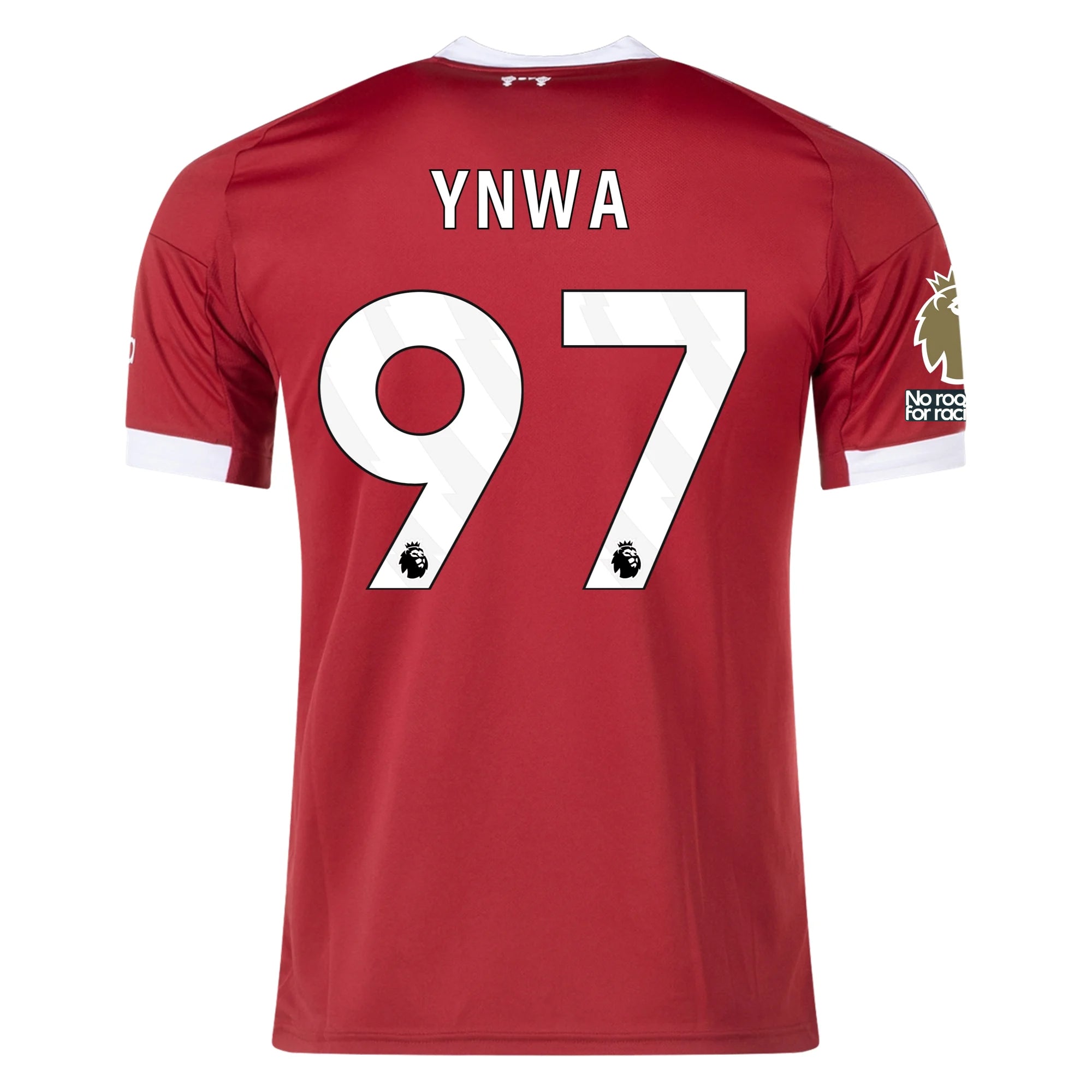 adidas YNWA "You'll Never Walk Alone" Men's Liverpool Home Jersey 25/26 w/ NRFR + EPL Champions Patch (Strawberry Red)