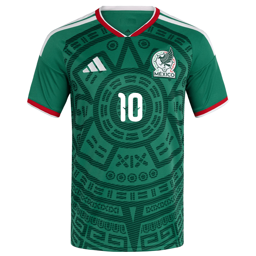 adidas Men's A. Vega Mexico Home 2026 World Cup Jersey (Bold Green)