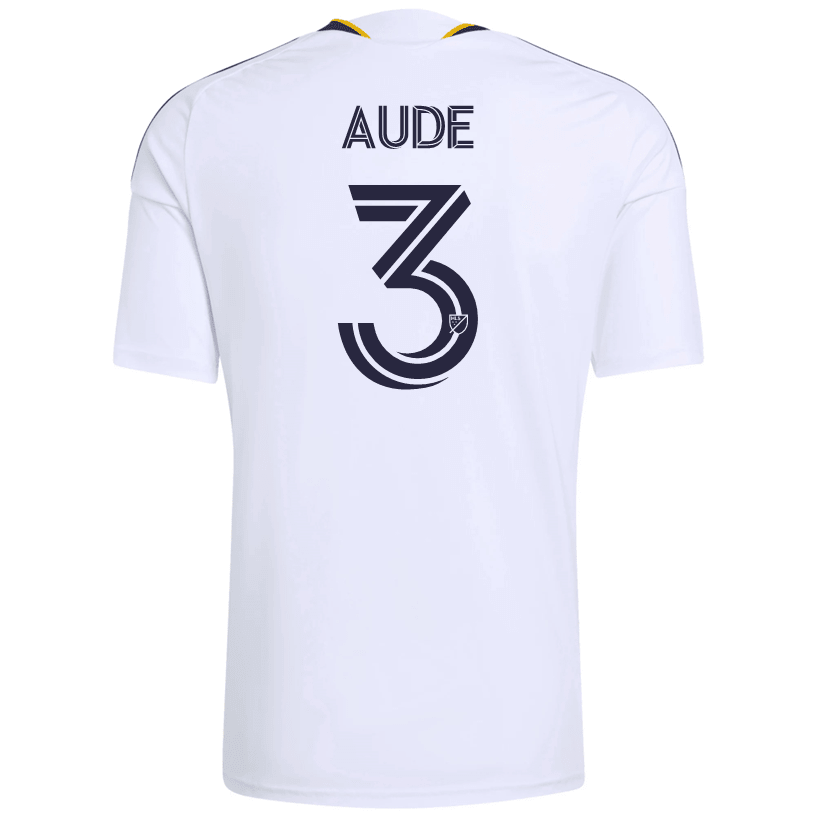 adidas Men's Aude LA Galaxy Home Stadium Jersey 26/27 (White)